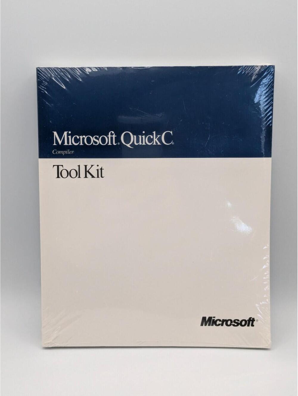 Microsoft QuickC Computer Tool Kit Book Sealed Part No. 10425